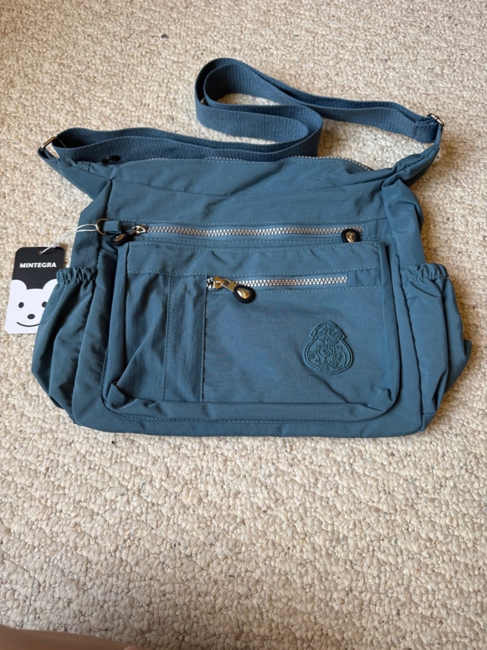 Mintegra Crossbody Bag NWT Slate Blue